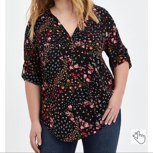 Torrid Floral Harper Blouse